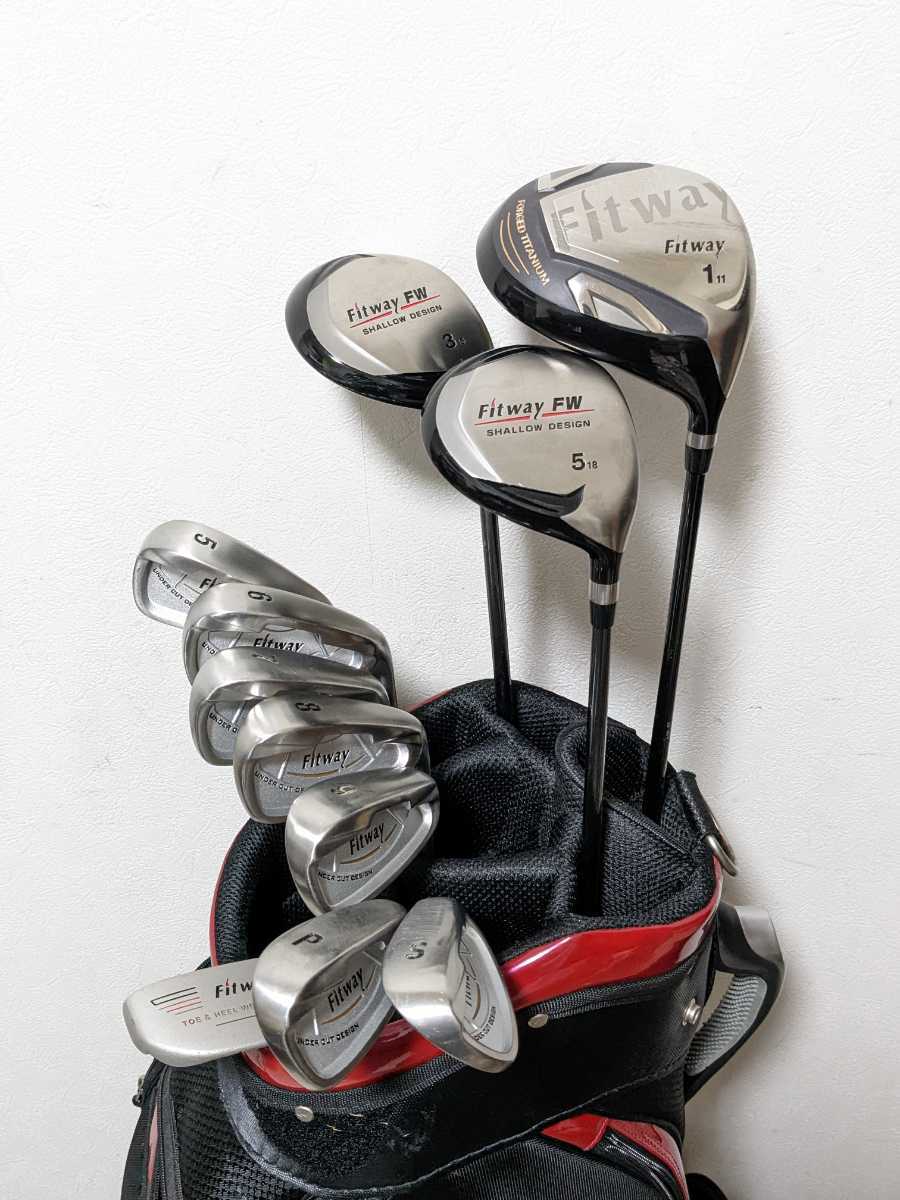 初心者ゴルフセット ツアーステージ フィットウェイ ゴルフ ラウンド 練習 