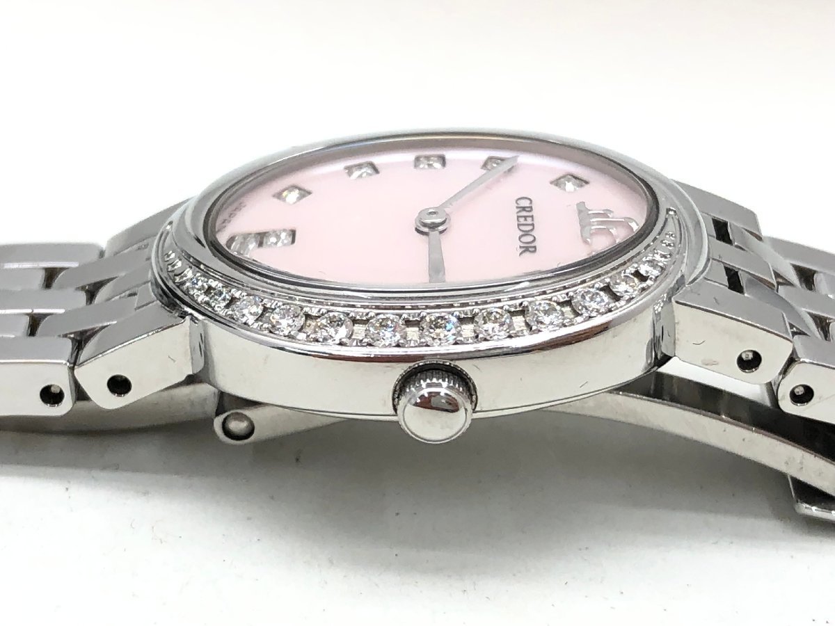SEIKO クレドール 5A70-0BP0 腕時計 ダイヤモンドフェイス クォーツ 