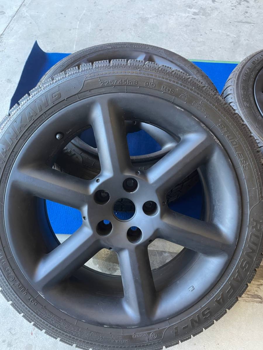 z33 純正ホイール18インチ 18×8J 4本 スタッドレス フロント225-45-18