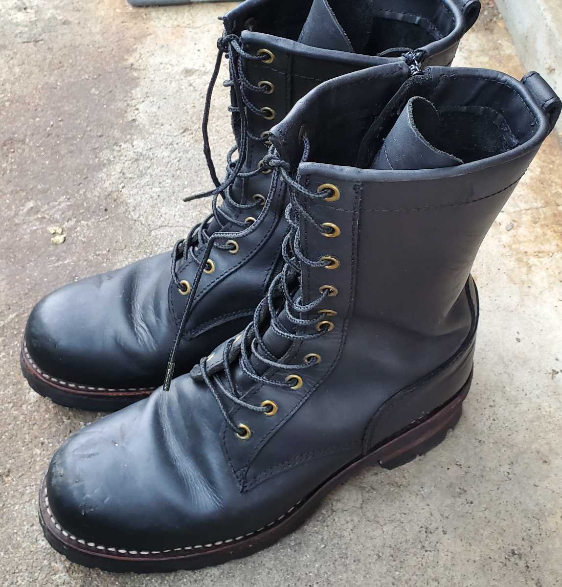 アルファ ブーツ 27cm 黒 中古 