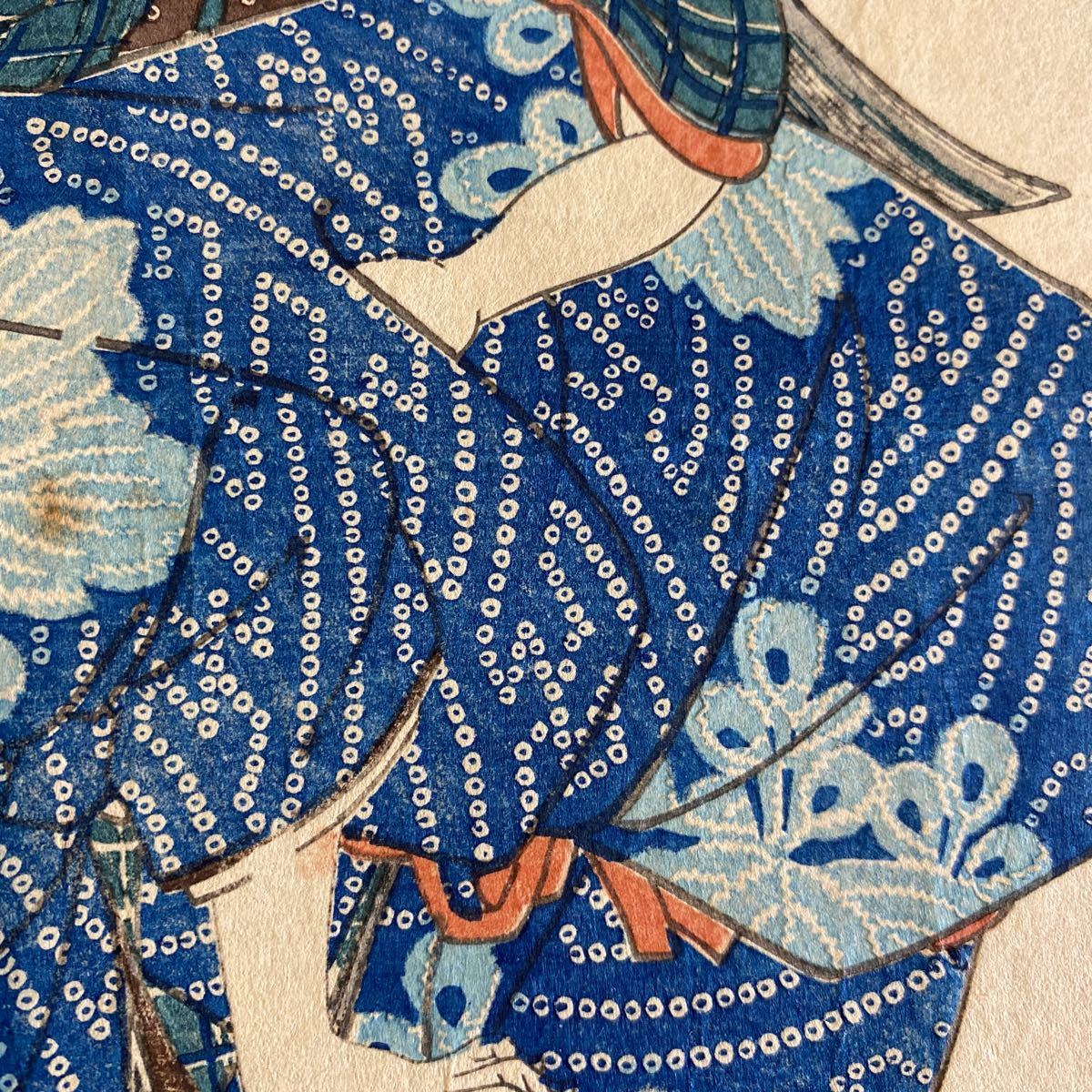 く28ラ/浮世絵 木版画 古書 和本 時代 当時物 美人画 一勇國芳画 国芳 