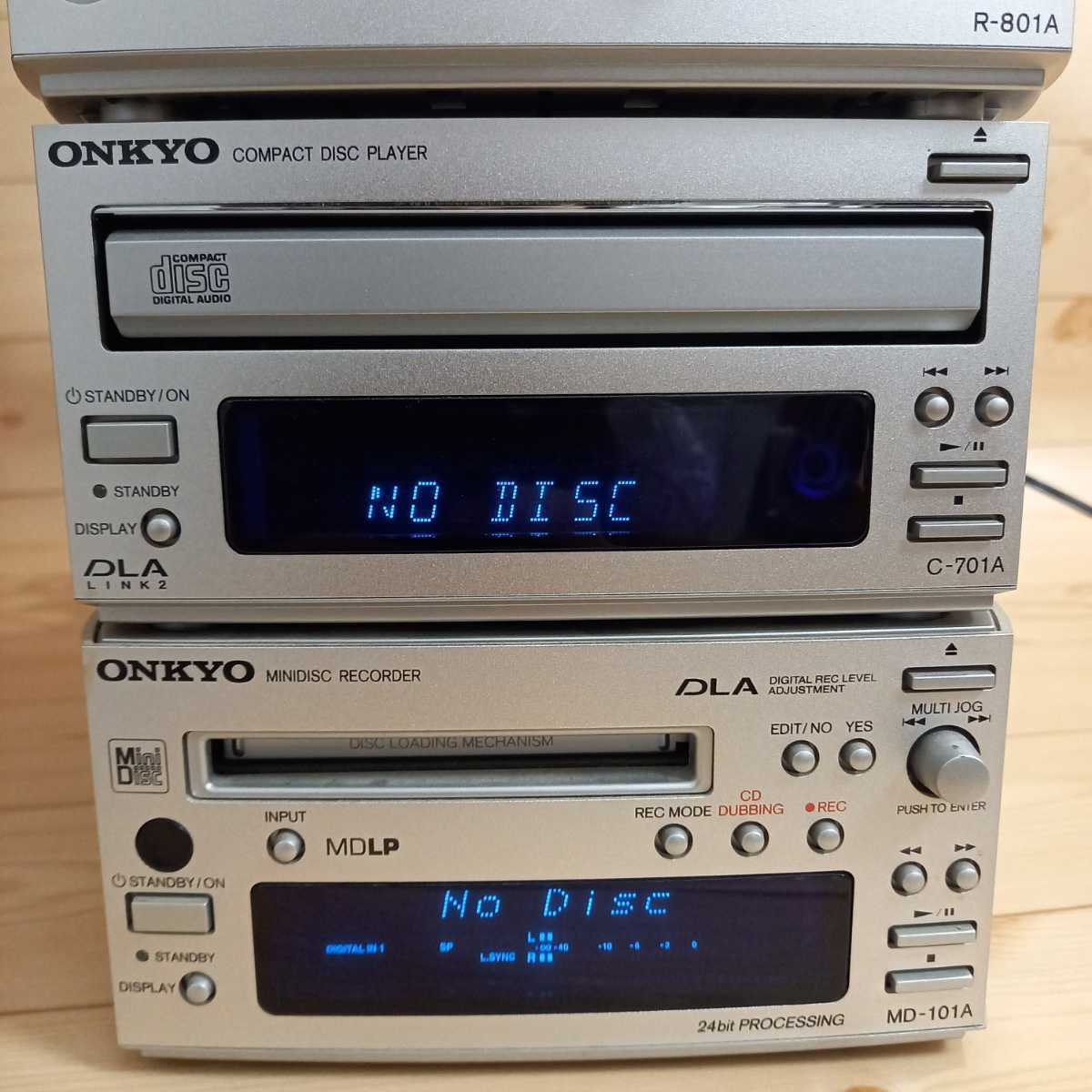 ONKYO R-801A C-701Aミニコンポ ま*い様 ONKYO R-801A/C-701A/MD-101A