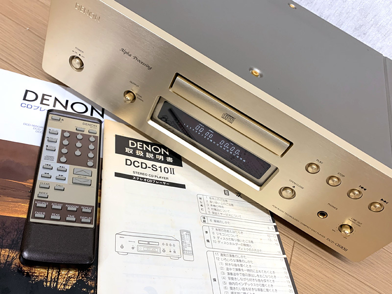 ★DENON DCD-S10/II CDプレーヤー リモコン・説明書付き デノン★