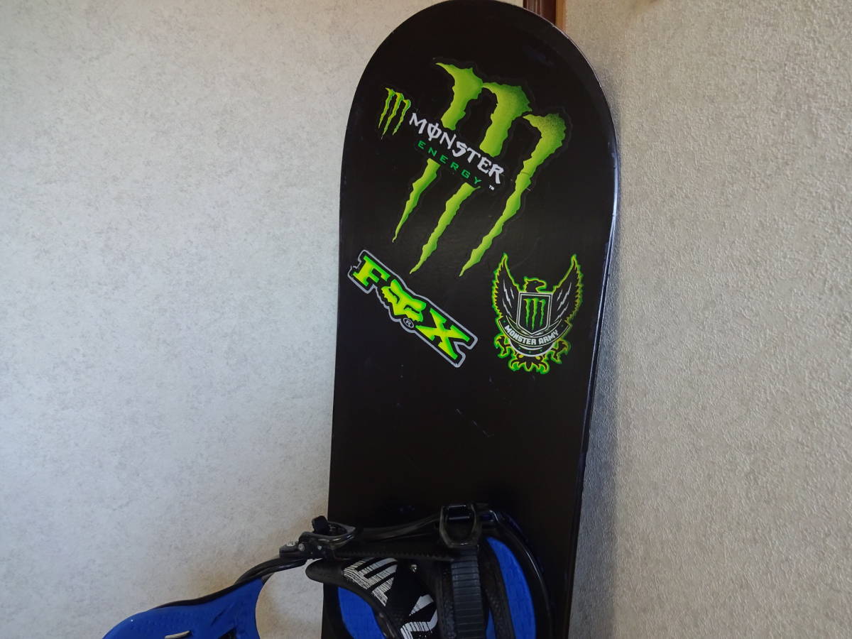 中古スノーボード K2 159cm 自家塗装 モンスターエナジー(155cm-160cm 