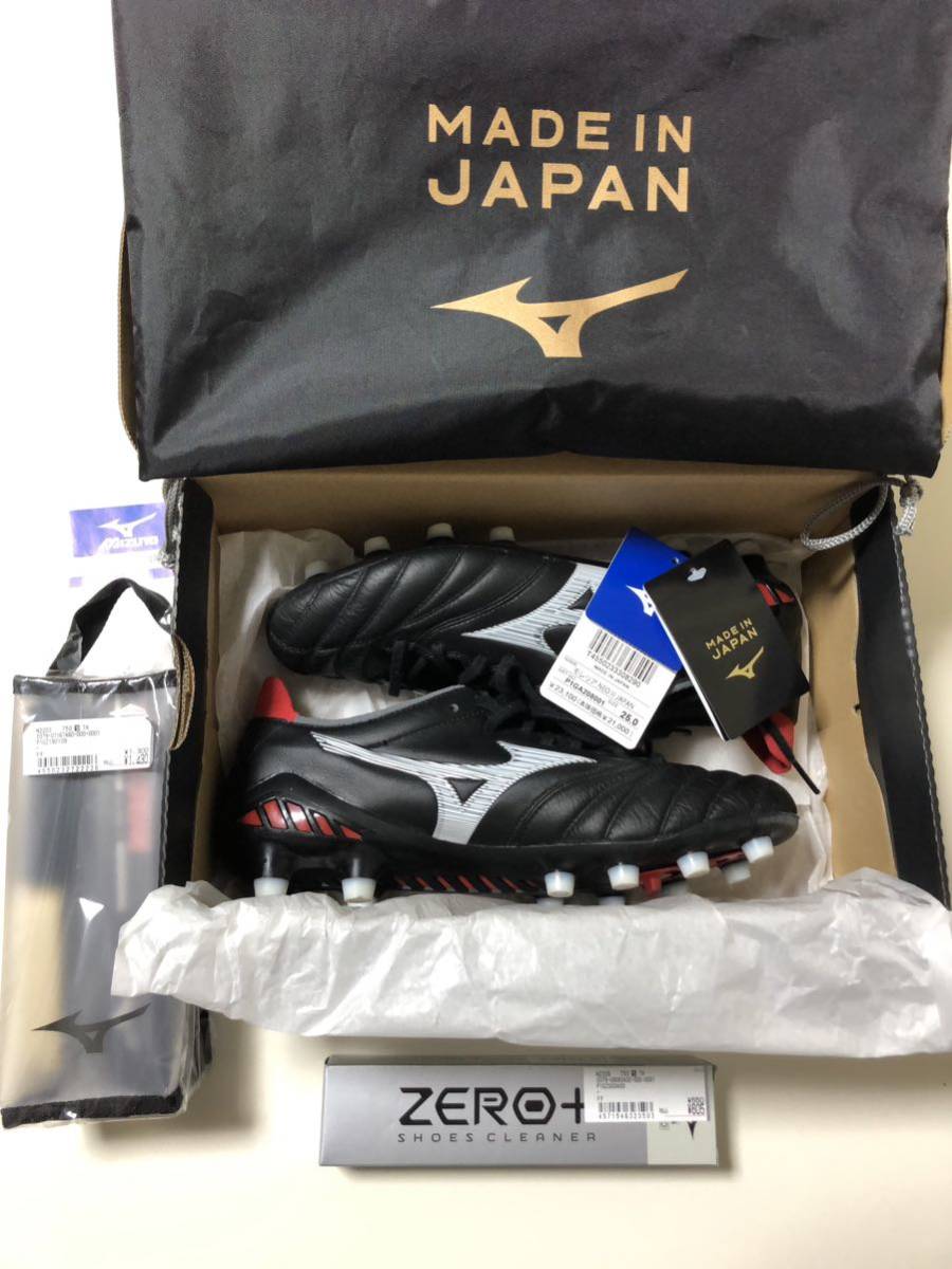 【中古】ミズノ　モレリア　25.5 ミズノ モレリア3 Japan 25センチ 新品お手入れセット付 サッカー