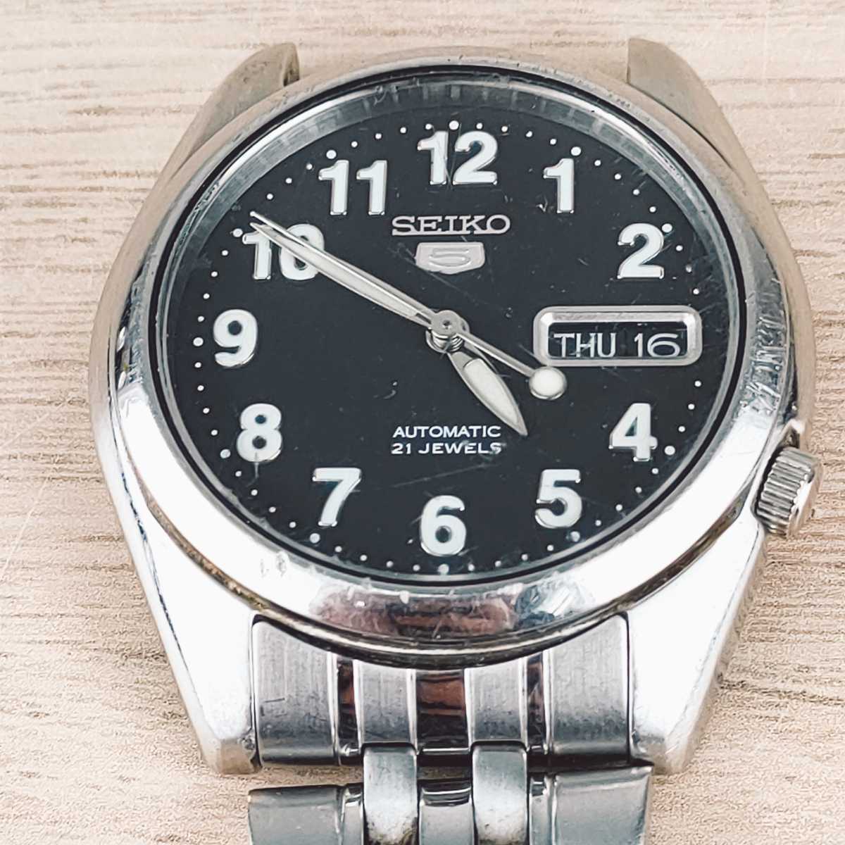 動作品】SEIKO 5 セイコーファイブ 腕時計 automatic オートマ 7S26C 