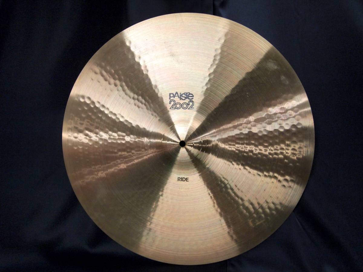 PAISTE／パイステ 2002 ライドシンバル 20インチ・黒ロゴ ビンテージ 