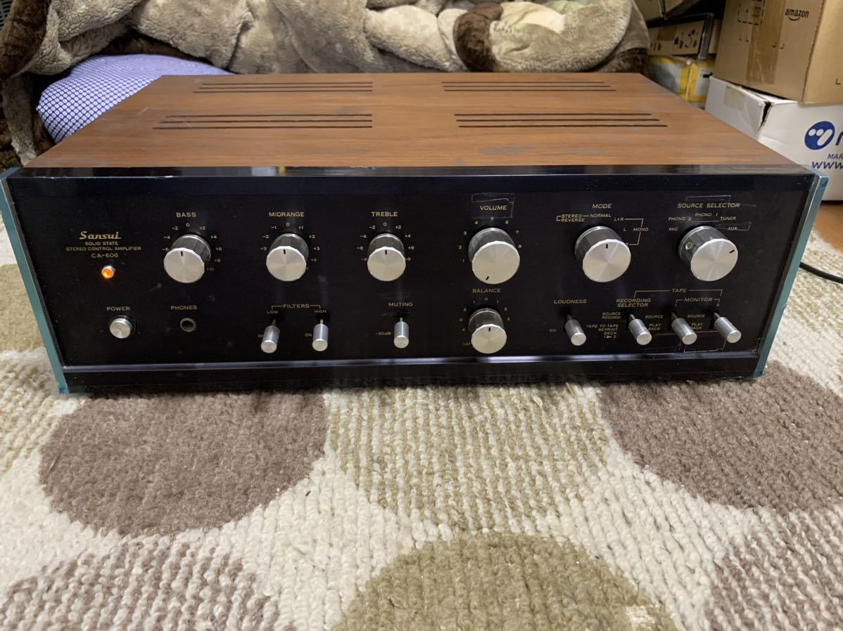 CA-606 Sansui サンスイ コントロール アンプ 山水 年末限定