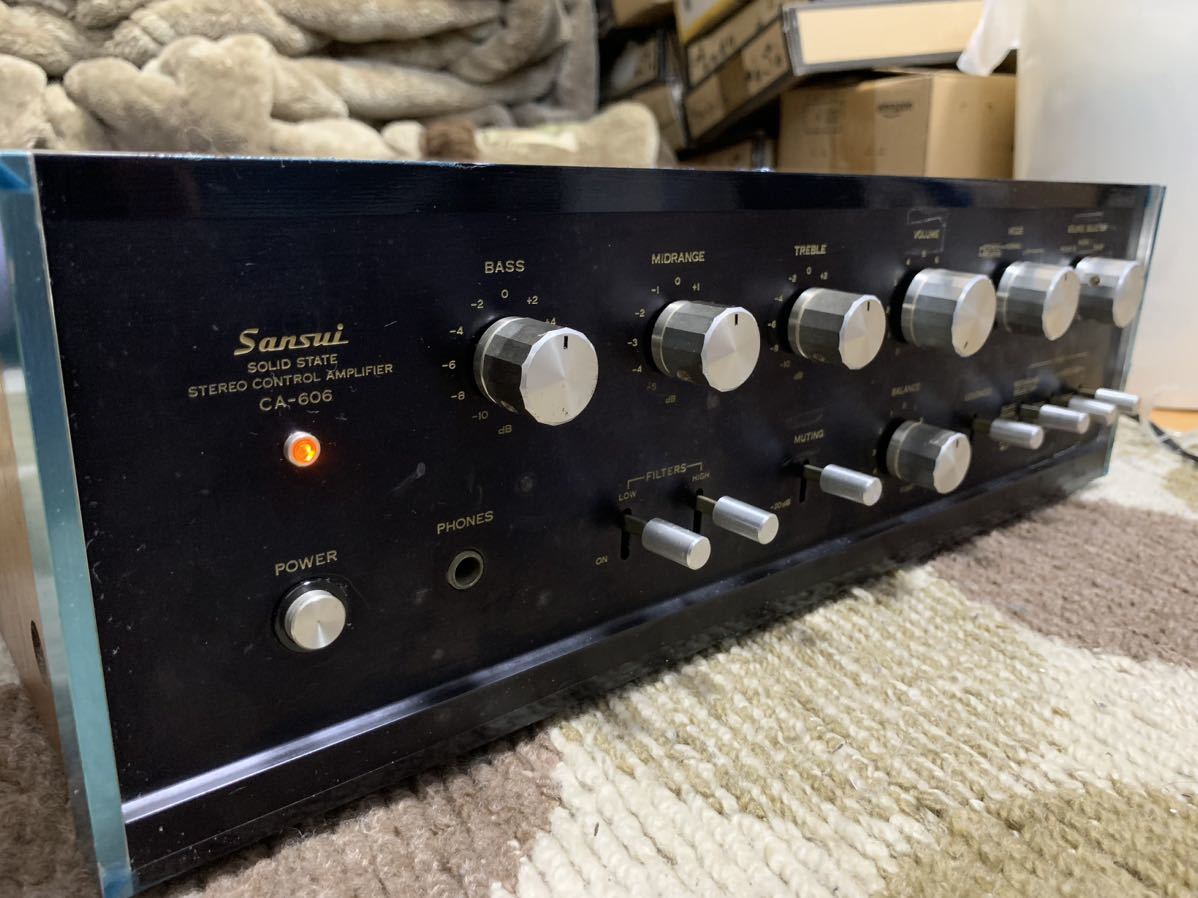 【年末限定値下げ】Sansui CA-606 ステレオコントロールアンプ山水 CA-606 Sansui サンスイ コントロール アンプ 山水 年末限定