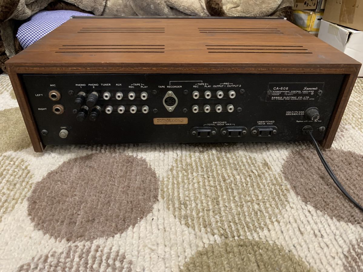 CA-606 Sansui サンスイ コントロール アンプ 山水 年末限定