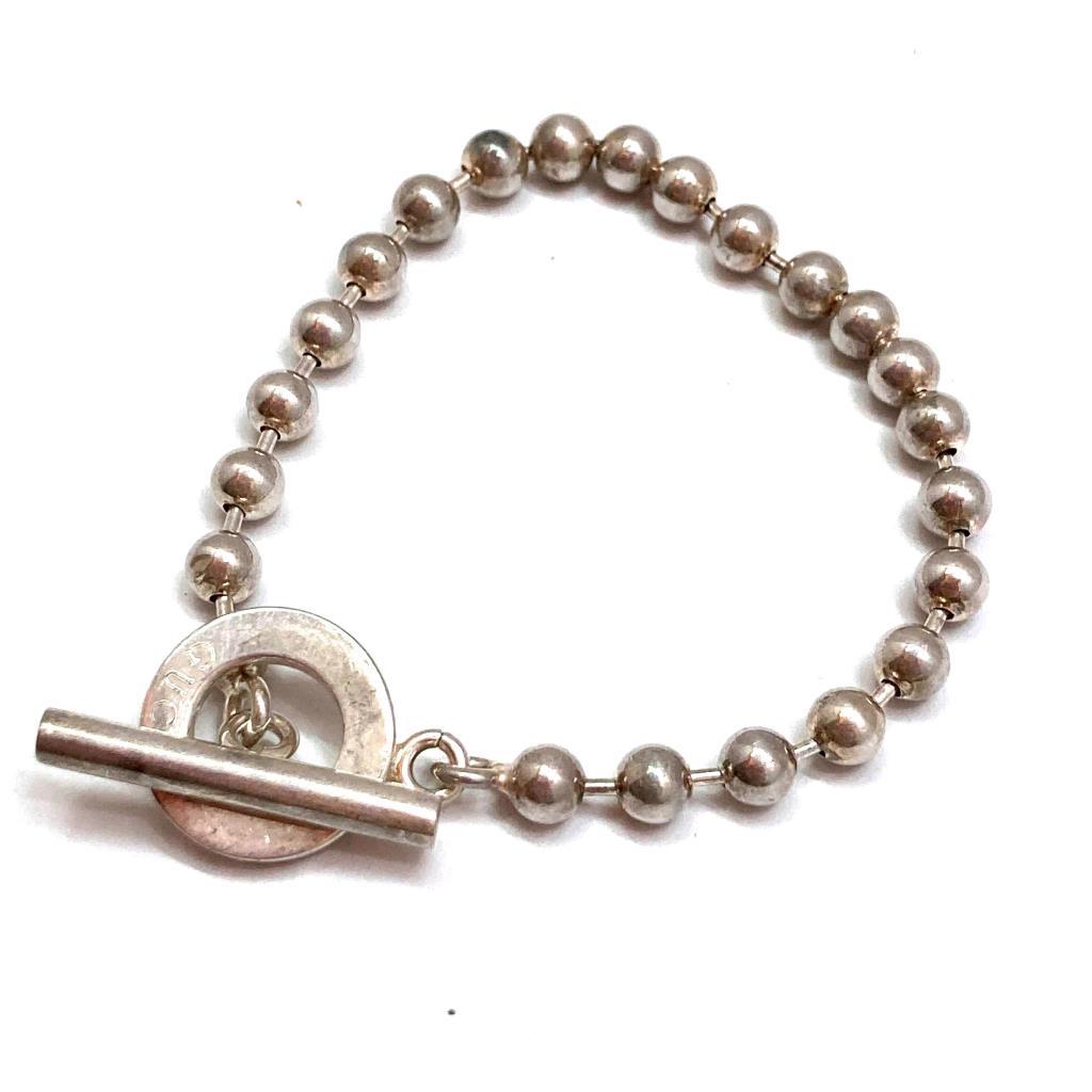 1円～】GUCCI グッチ SV925 ボールチェーン ブレスレット 1697AR