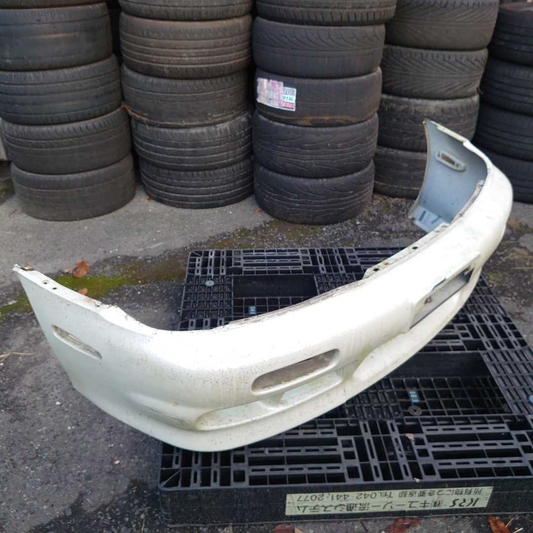引き取りのみ S14 シルビア 前期 ナバーン フロントバンパー 純正