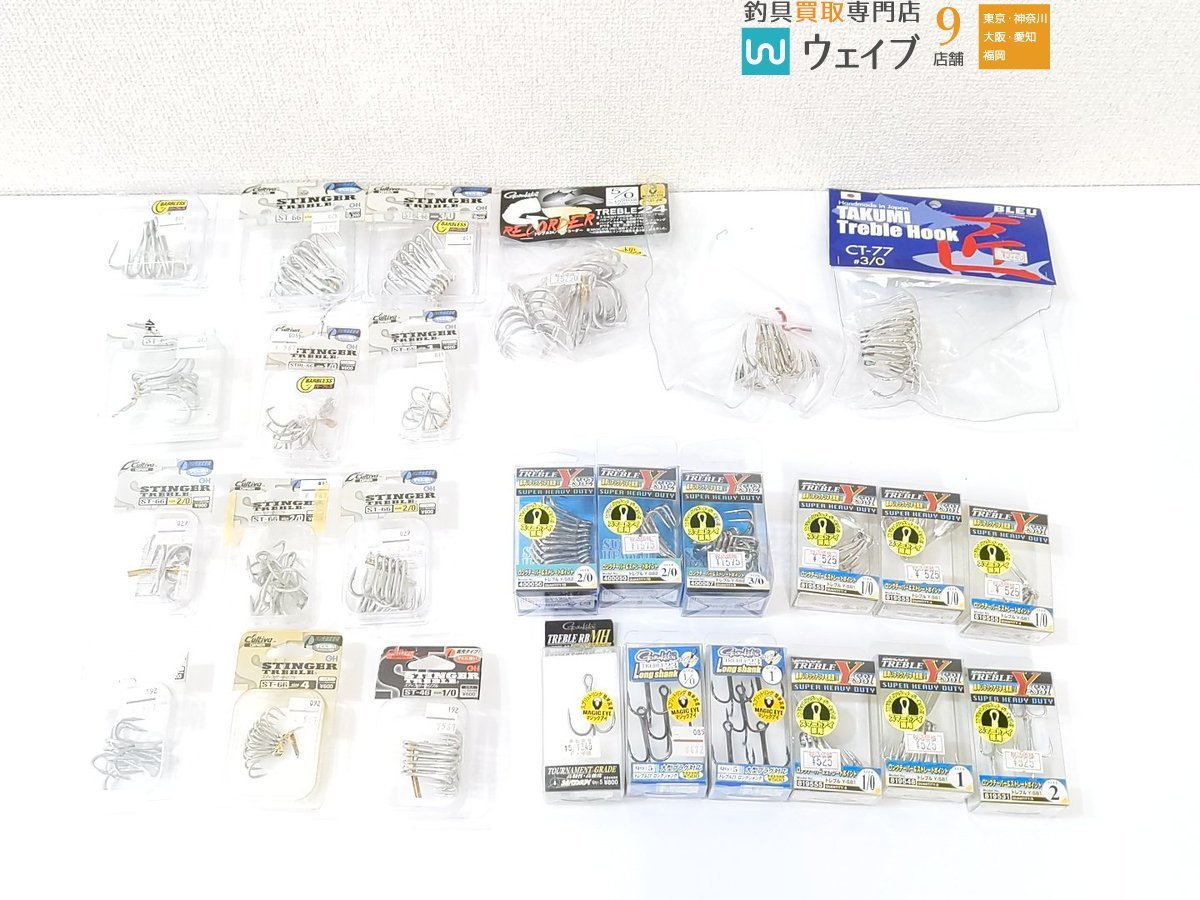 定番人気，送料無料 デコイ トレブル Y-S81 カルティバ スティンガートリプル ST-66 3/0 他 フック各種 計27点 ＆(淡水)｜売買されたオークション情報、yahooの商品情報をアーカイブ公開 - オークファン その他