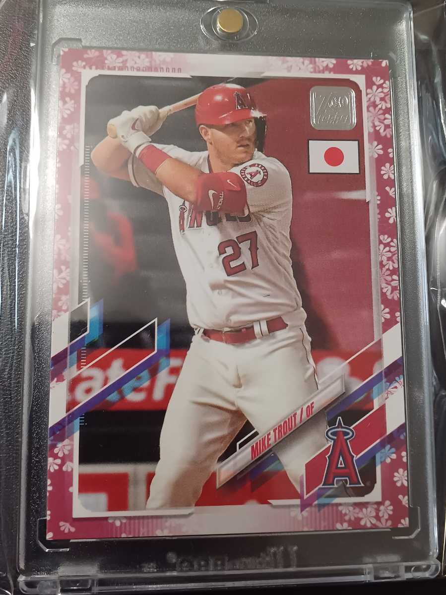 【全国無料，定番】 Topps Mike trout トラウト 2021 Japan edition 桜パラレル 大谷翔平 同僚 直筆サイン auto なし(Topps)｜売買されたオークション情報、yahooの商品情報をアーカイブ公開 - オークファン シングルカード