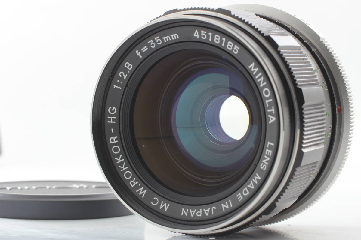 【美品】MINOLTA MC W.ROKKOR-HG 35mm f/2.8 Wide Angle Lens ミノルタ 広角 134@oy_1
