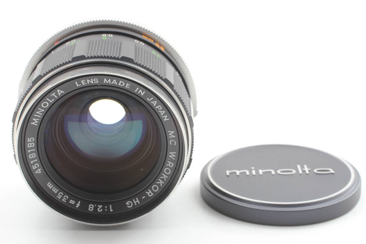 【美品】MINOLTA MC W.ROKKOR-HG 35mm f/2.8 Wide Angle Lens ミノルタ 広角 134@oy_8