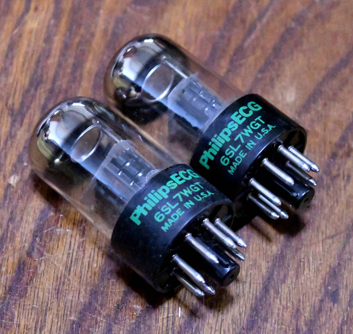 6BK4C 真空管 philips USA 希少品 65本 保証なし PhilipsECG 6SL7真空管x2個 動作確認済み ECG の2本セット Philips