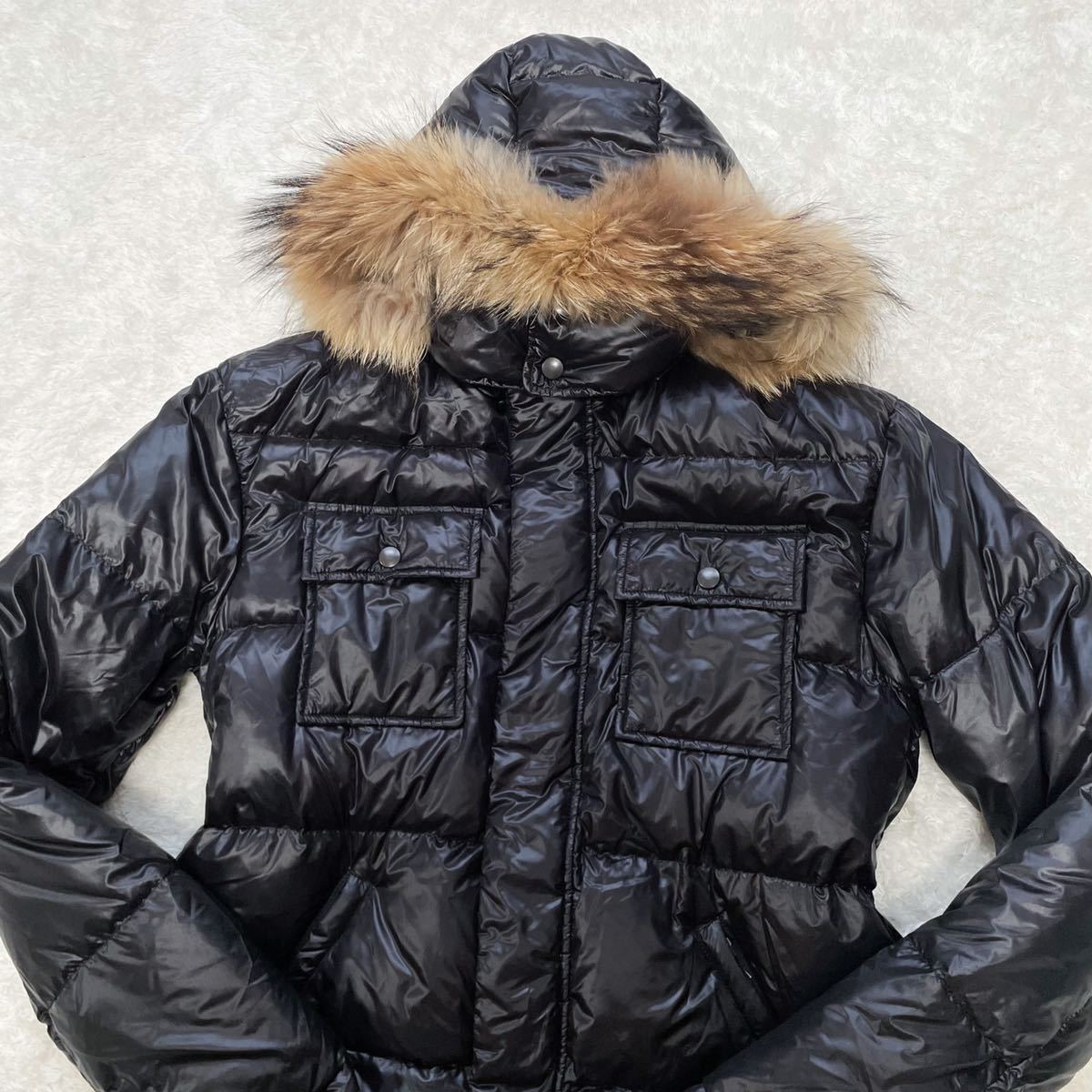 極美品◎PS Paul Smith ポールスミス ラクーンファー タヌキ ダウン 