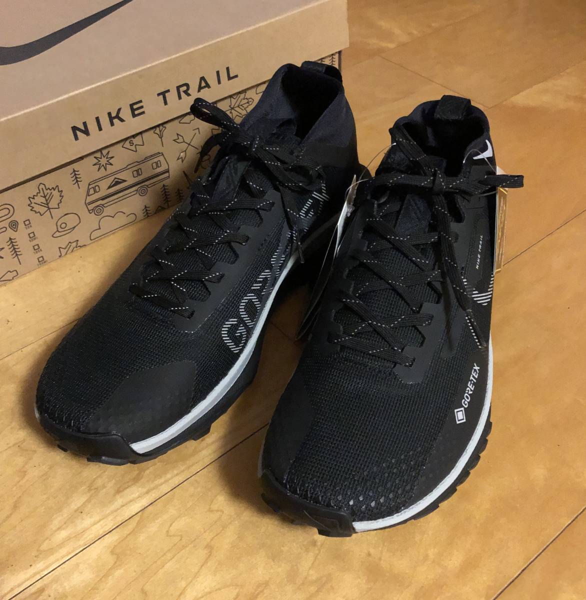 ナイキ リアクト ペガサス トレイル 4 GORE-TEX 26 黒 未使用品(26.0cm 