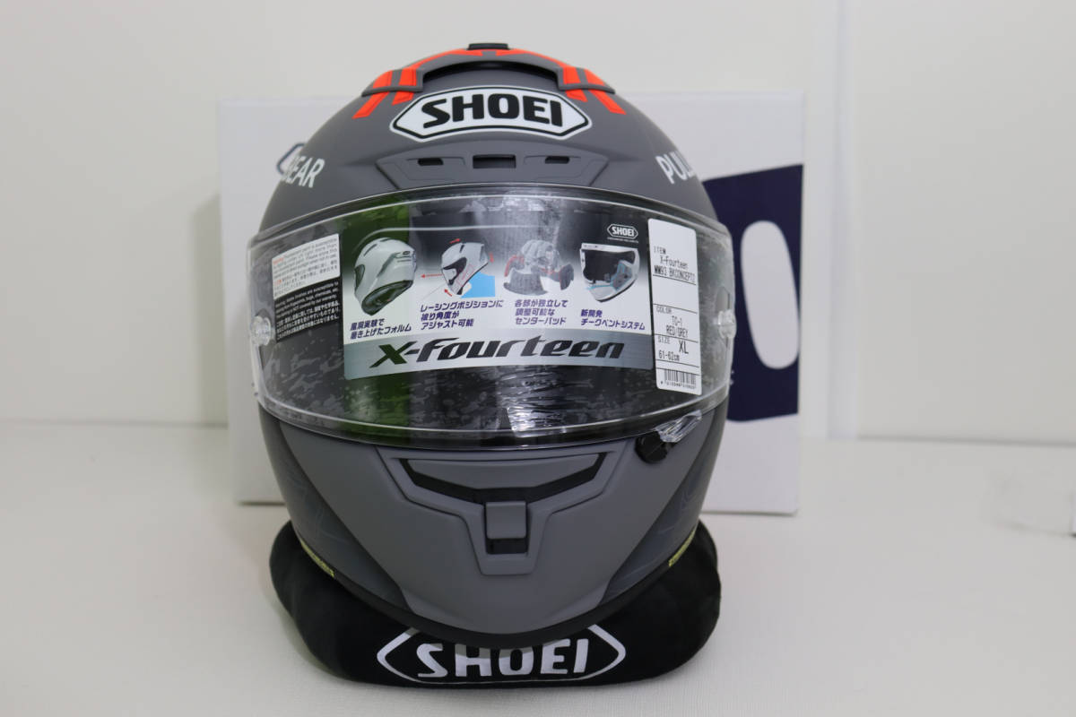 新品未使用】SHOEI X-Fourteen X-14 MM93 BLACK CONCEPT 2.0 マルケス 