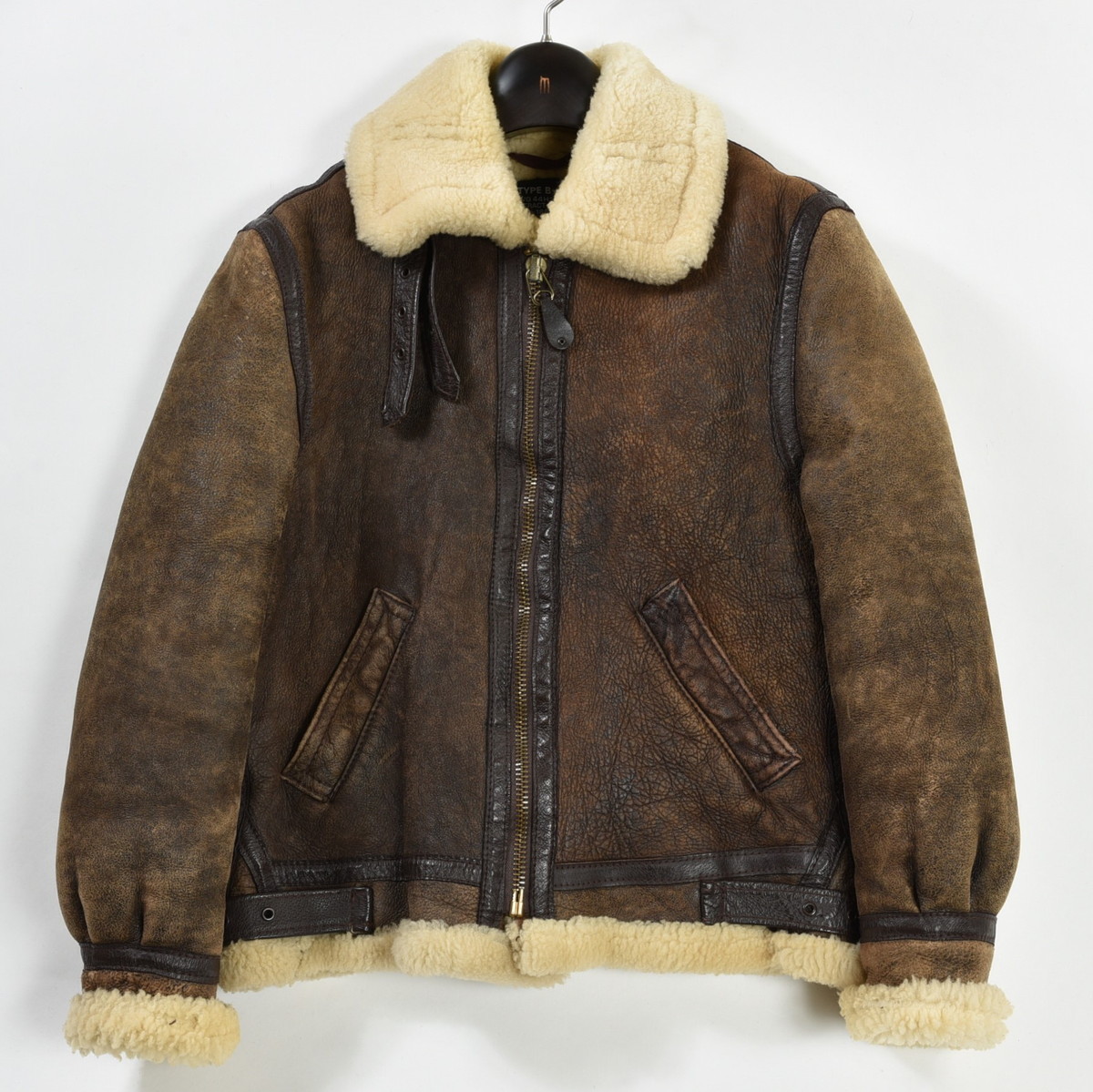 schott ”34”羊革“リアルムートン”B-3 フライトジャケット Schott ショット｜フライトジャケット TYPE B-3 リアルムートンレザー