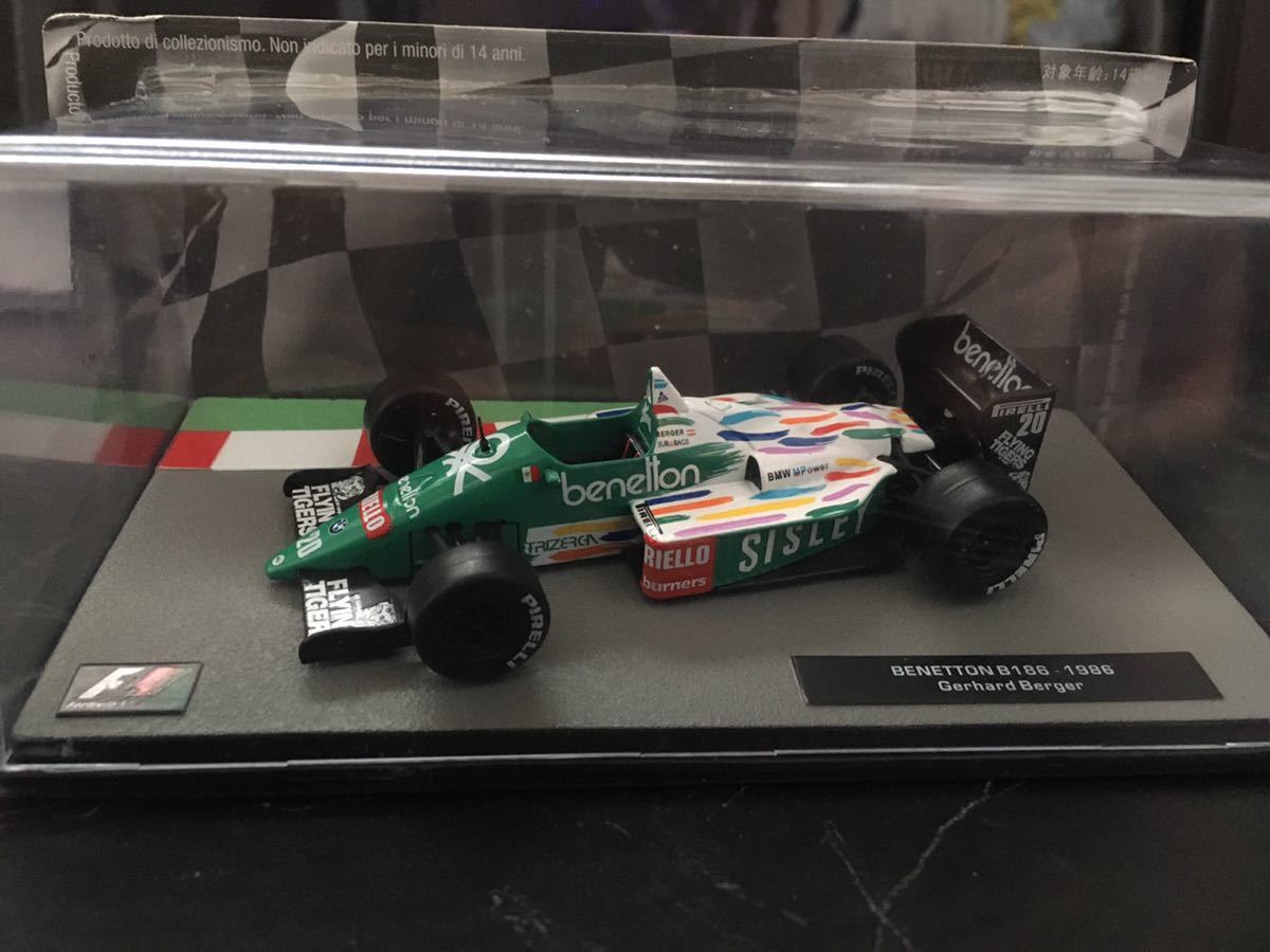 ベネトンB186 ゲルハルト ベルガー 1986年 1/43 - Deagostini F1マシン