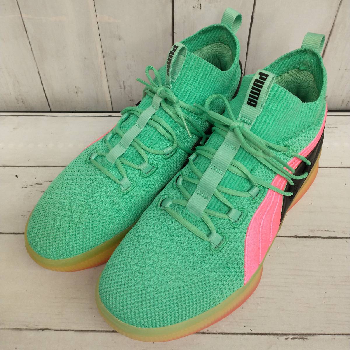 puma cryde court プーマ　クライドコート PUMA スニーカー CRYDE COURT グリーン 27.5cm PUMA Court Clyde