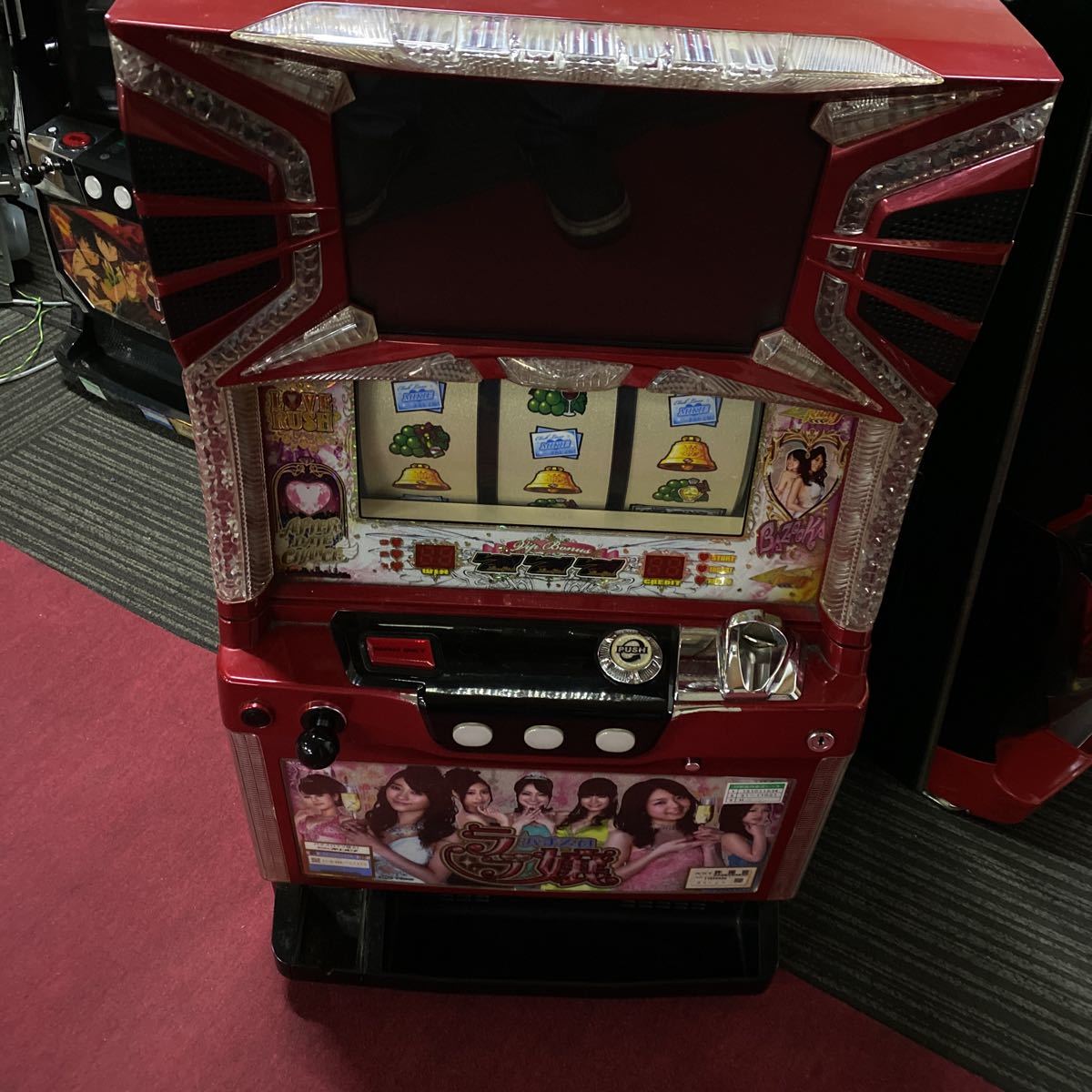 パチスロ ラブ嬢 実機 初代 コイン不要機付き 家庭用電源 パチスロ実機