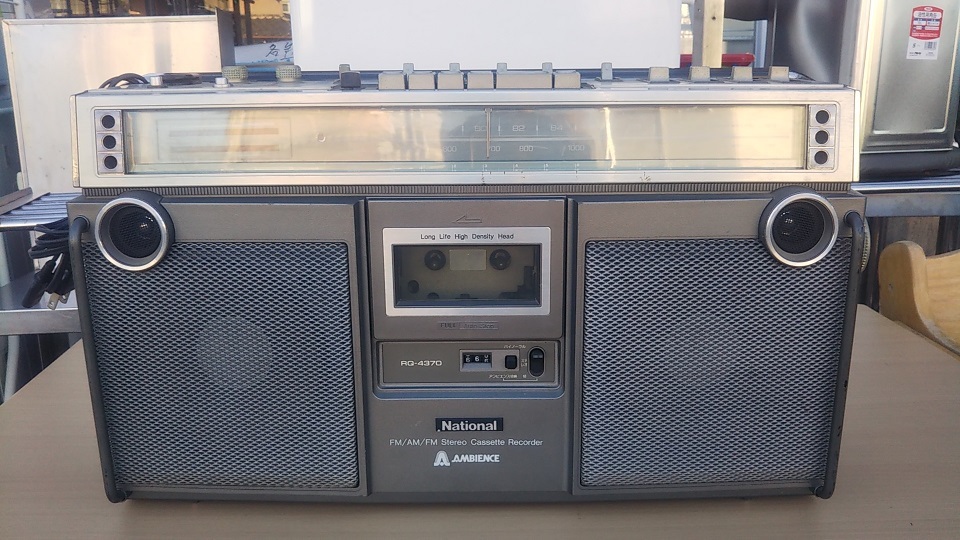 National ラジカセ AMBIENCE RQ-4370(D134) National ナショナル ラジカセ AMBIENCE ジャンク 昭和レトロ RX-7000