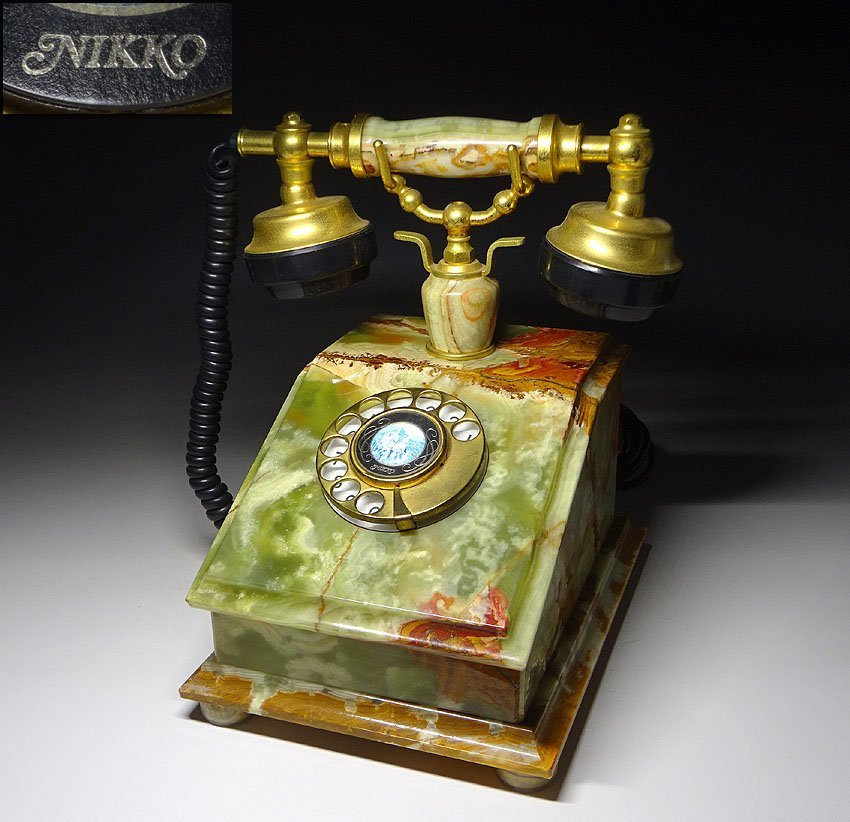  緑屋kt 大理石 アンティーク 電話 NIKKO. オブジェ インテリアに レトロ 動作未確認 ジャンク扱い km/11-218/13-4#100(その他)｜売買されたオークション情報、yahooの商品情報をアーカイブ公開 - オー その他