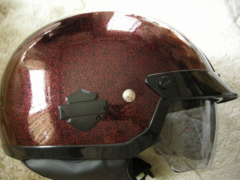 ハーレー純正　ヘルメット　Ｌ　赤メタリック艶　シールド内蔵