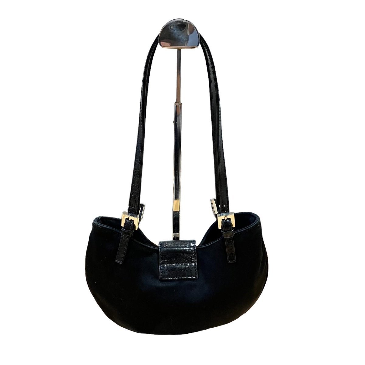 フェンディ ミニ バッグ FF金具 ブラック ショルダーバッグ フェンディ FENDI ショルダーバッグ ポーチ クロスボディ 8BS017