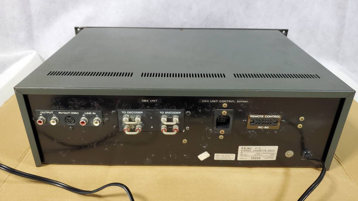 TEAC ティアック C-3X 3ヘッドシングルカセットデッキ ジャンク TEAC カセットデッキ ティアック C-3 (ジャンク品) 公式通販 ジャンク
