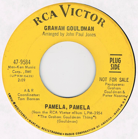 ●GRAHAM GOULDMAN / PAMELA， PAMELA / FOR YOUR LOVE [US 45 ORIGINAL 7inch シングル PROMO YARDBIRDS 試聴]