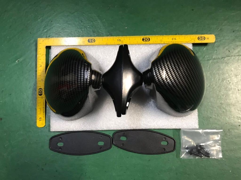 汎用カーボン調砲弾タイプレーシングミラー軽量ブルーレンズGTバックミラー旧車AE86S13S14S15シルビア180SXZN6JZX100FD3SシビックEK9EG6