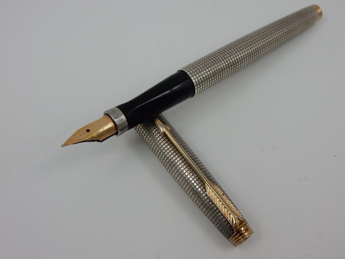 スターリングシルバー 万年筆 パーカー PARKER 14K ペン先 ペン先14K