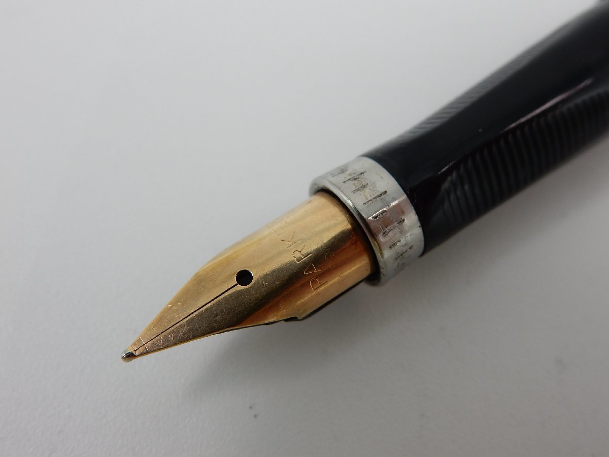 文房具 D3709 PARKER パーカー 万年筆 STERLING SILVER スターリング