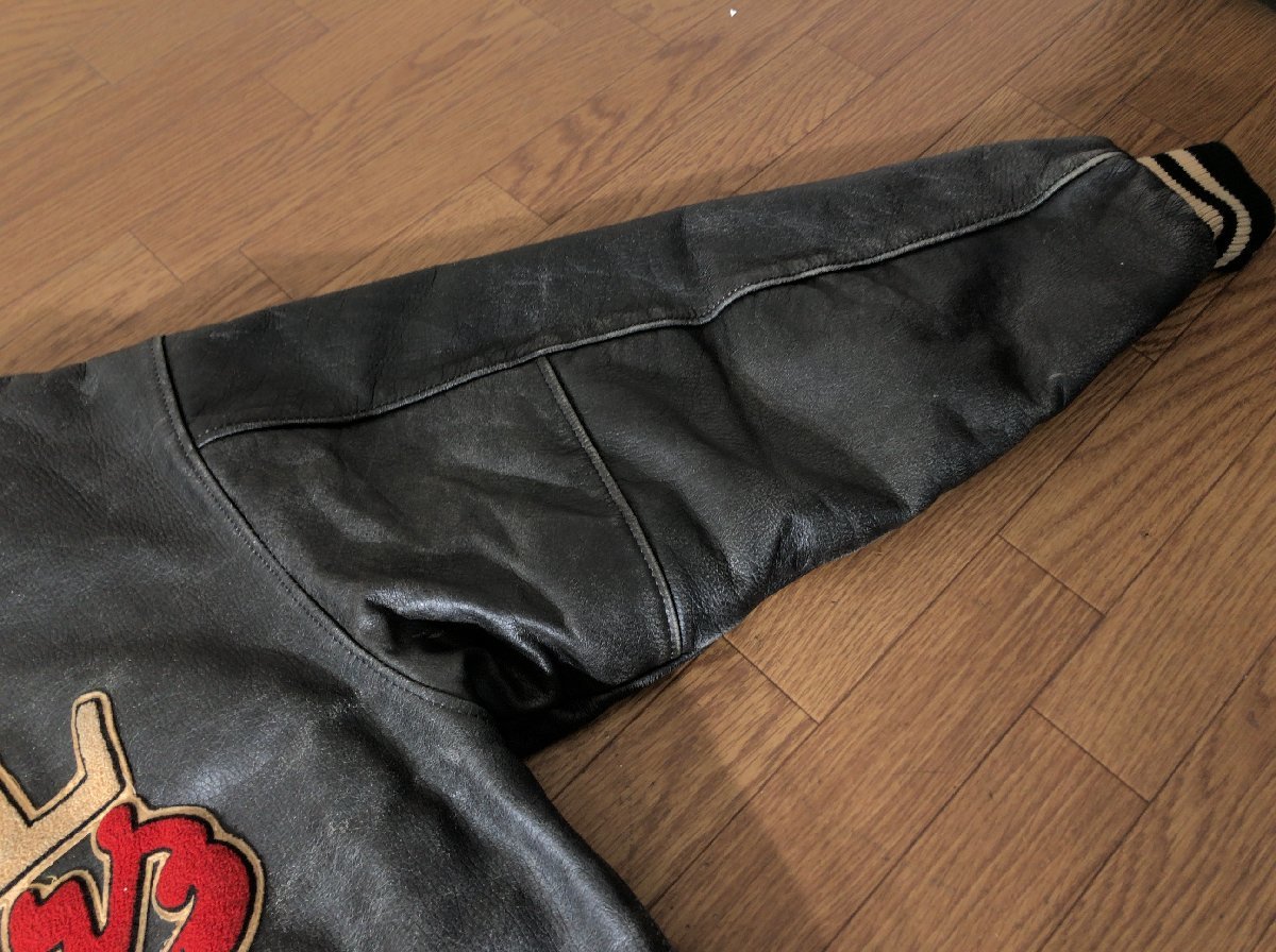 ROOTS/ルーツ BEAVER ROOTS オール レザー スタジャン NHL 