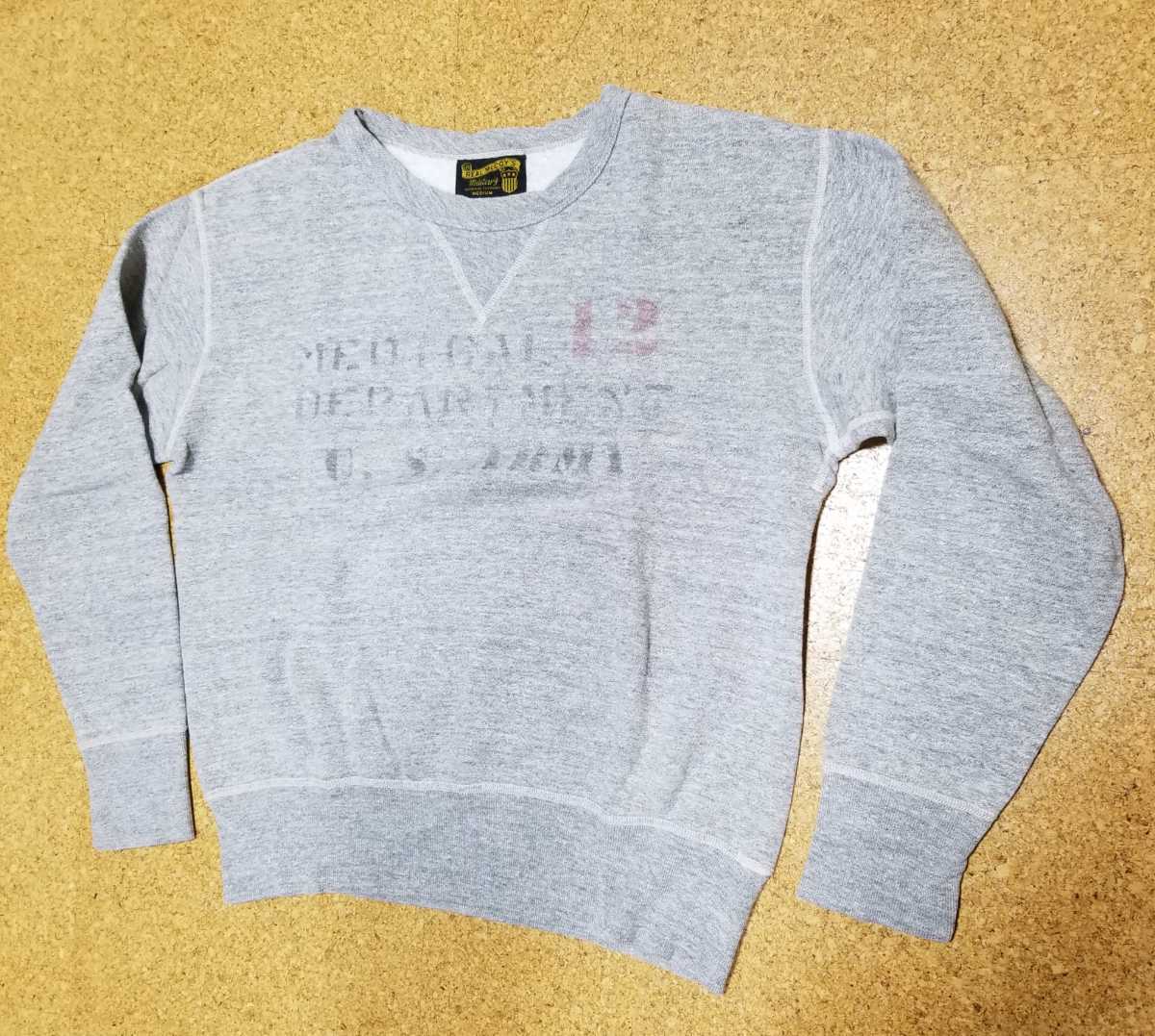 リアルマッコイズ ステンシル スウェット シャツ MEDIUM JOE McCOY 