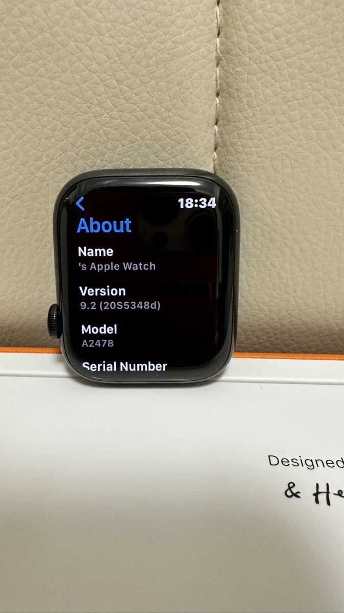 Apple Watch エルメス series7 HERMES 45mm MKMW3J/A スペースブラック