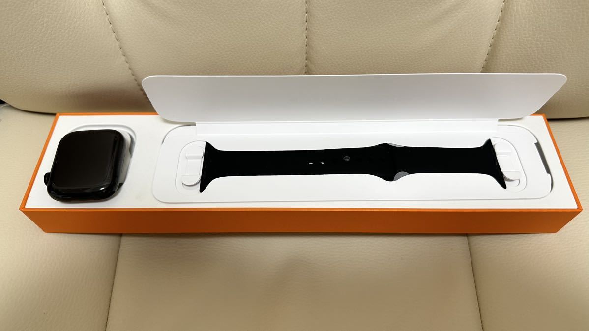 Apple Watch エルメス series7 HERMES 45mm MKMW3J/A スペースブラック