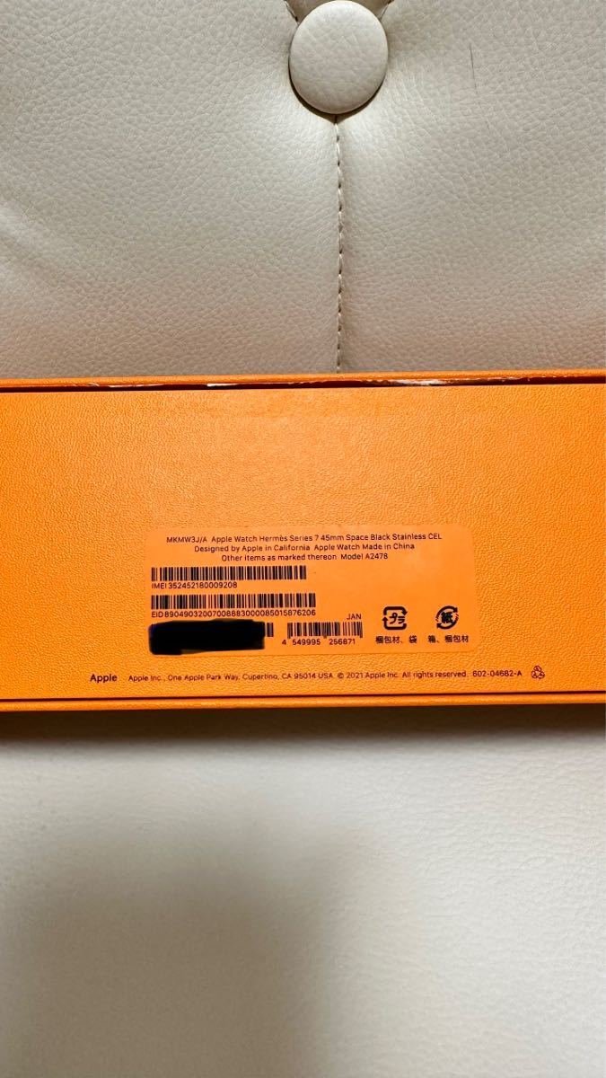 Apple Watch エルメス series7 HERMES 45mm MKMW3J/A スペースブラック
