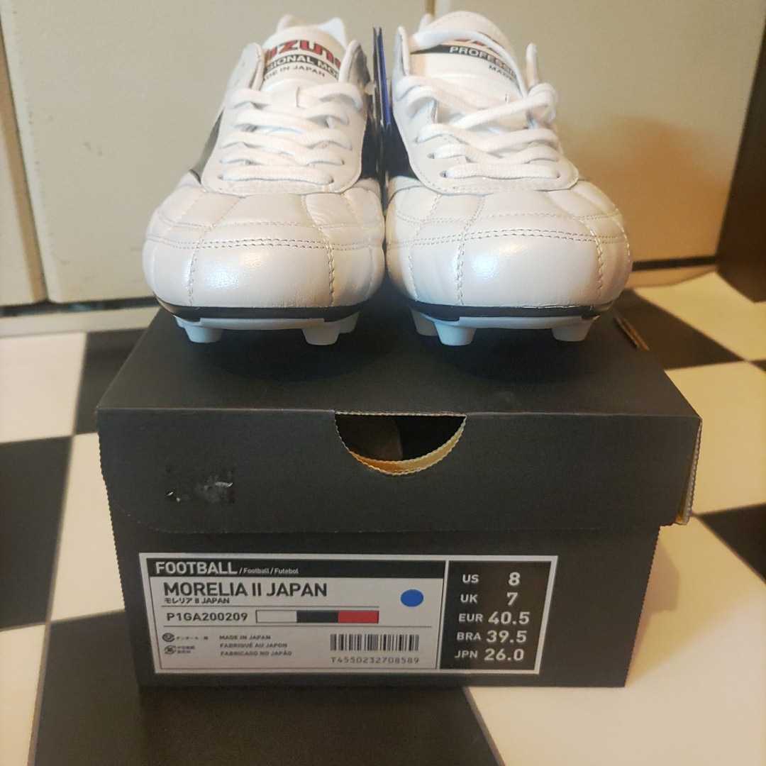 MIZUNO ミズノ MORELIA 2 JAPAN モレリア 26.0cm 未使用 箱付き 白 