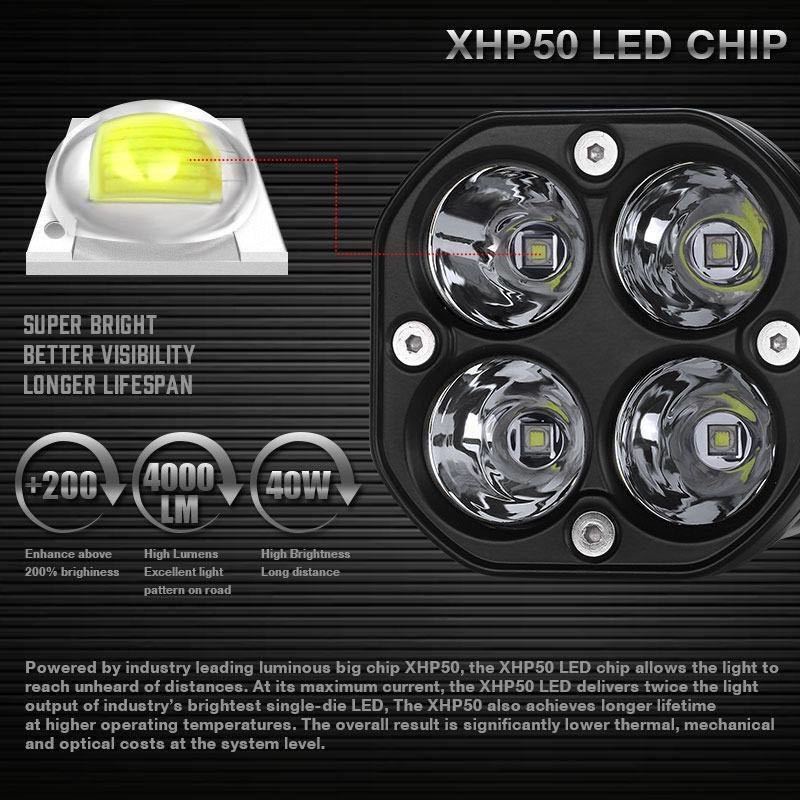 LEDワークライト 40w 2個 バンパーセット 作業灯 ライトステー 12v-24v 黄色 アルミ製 フロントバンパー フォグランプ トラック ダンプ