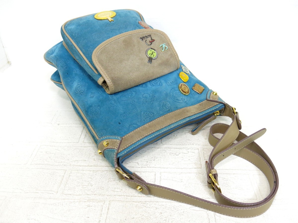 LOEWE ロエベ◇スエード カーフ レザー 本革◇ショルダー バッグ 