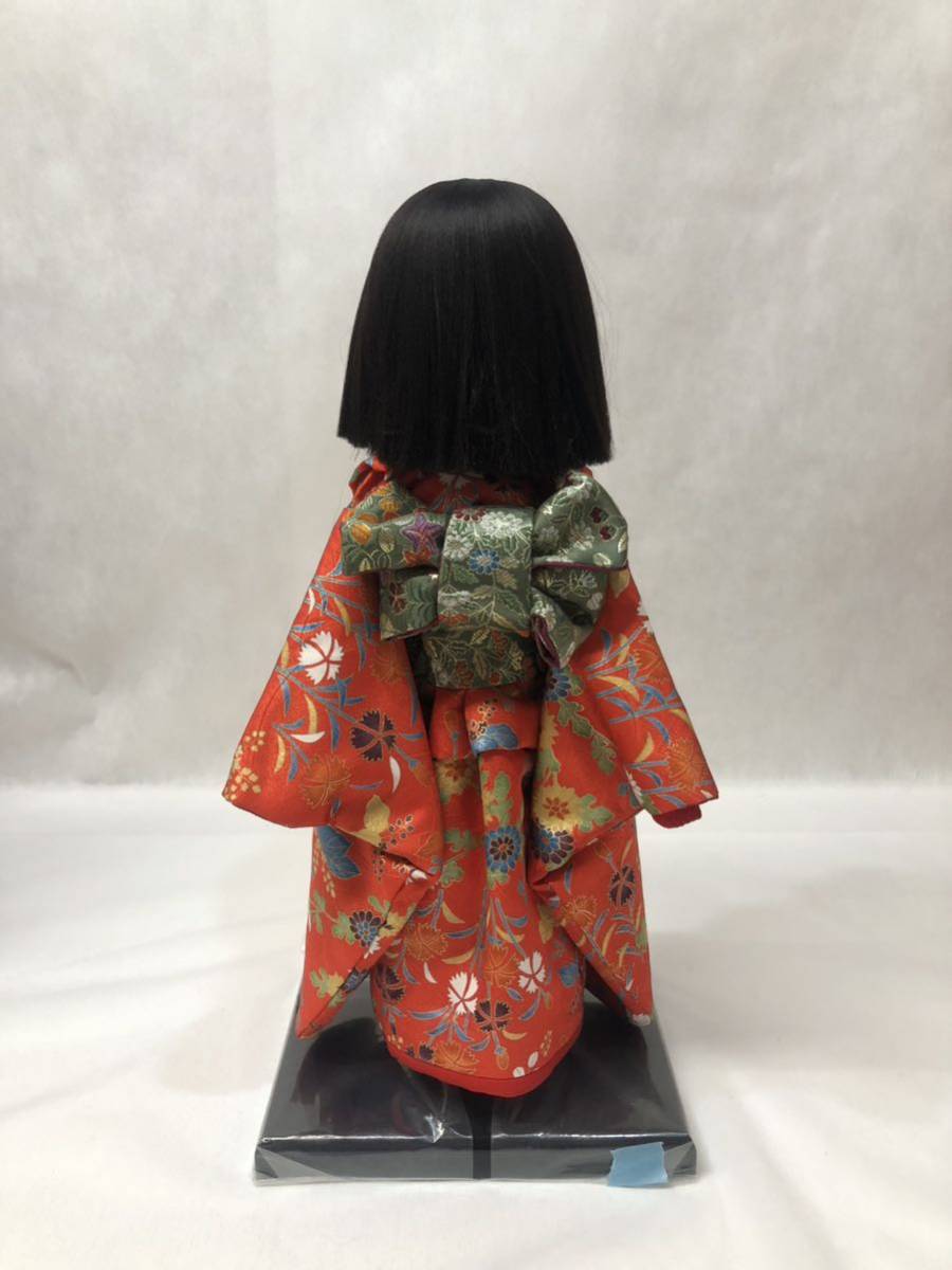 市松人形 久楽朋　女の子　縮緬　サイズ28 S-240 市松人形 人形工房 久楽朋 - 45.5 28cm 人形工房 久楽朋 市松人形