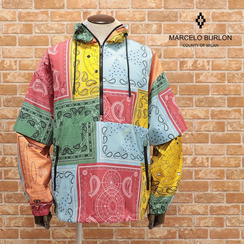 MARCELO BURLON の通販 EU PRM Block Cross Optical Aop jacket