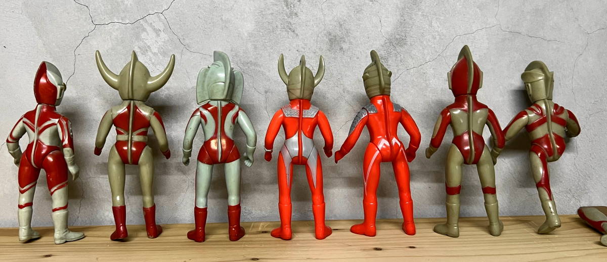 ☆当時物☆訳あり☆ウルトラマンソフビ各種7体☆ウルトラの父・母 