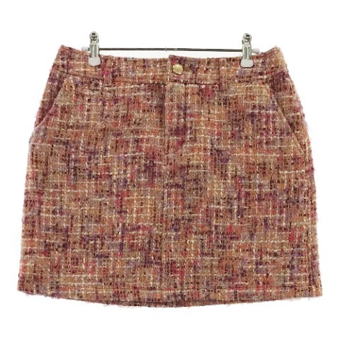 ZOY ゾーイ アルパカ混 蓄熱裏地 スカート パープル系 40 [240001837425] ゴルフウェア レディース