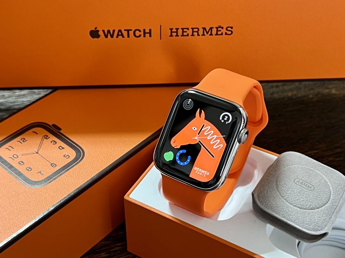  バッテリー91% アップルウォッチ エルメス Apple Watch HERMES Series 4 44mm シルバー ステンレス GPS Cellular 付属品(スマートウォッチ本体)｜売買されたオークション情報、yahooの商品情報をアーカイブ スマートウォッチ本体